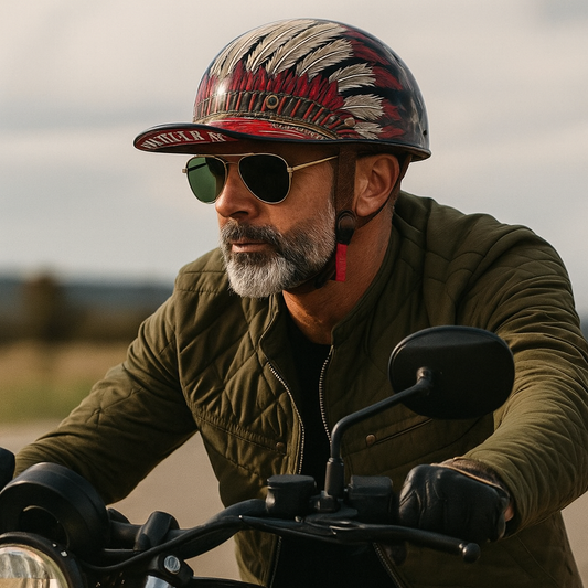 Let og Sikker Halvhjelm i Baseball Cap Stil med UV Visir
