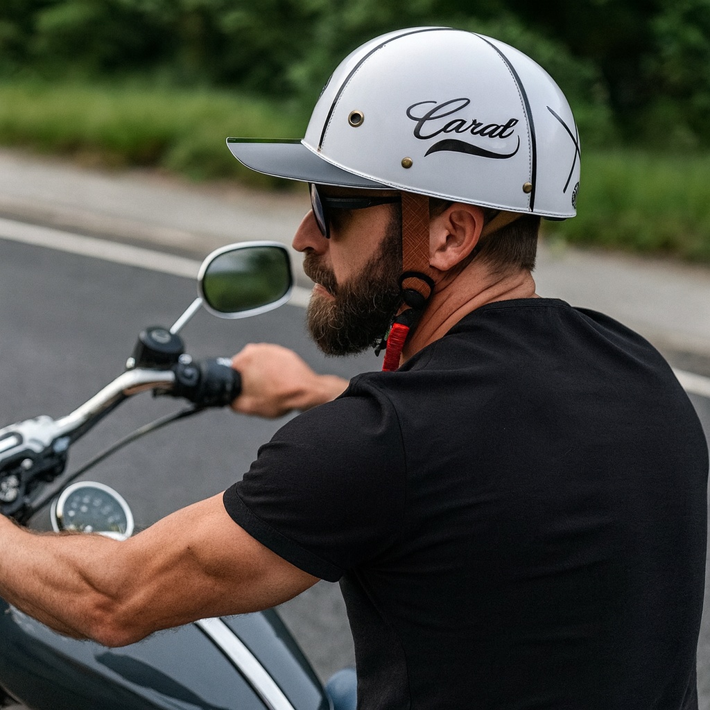 Let og Sikker Halvhjelm i Baseball Cap Stil med UV Visir