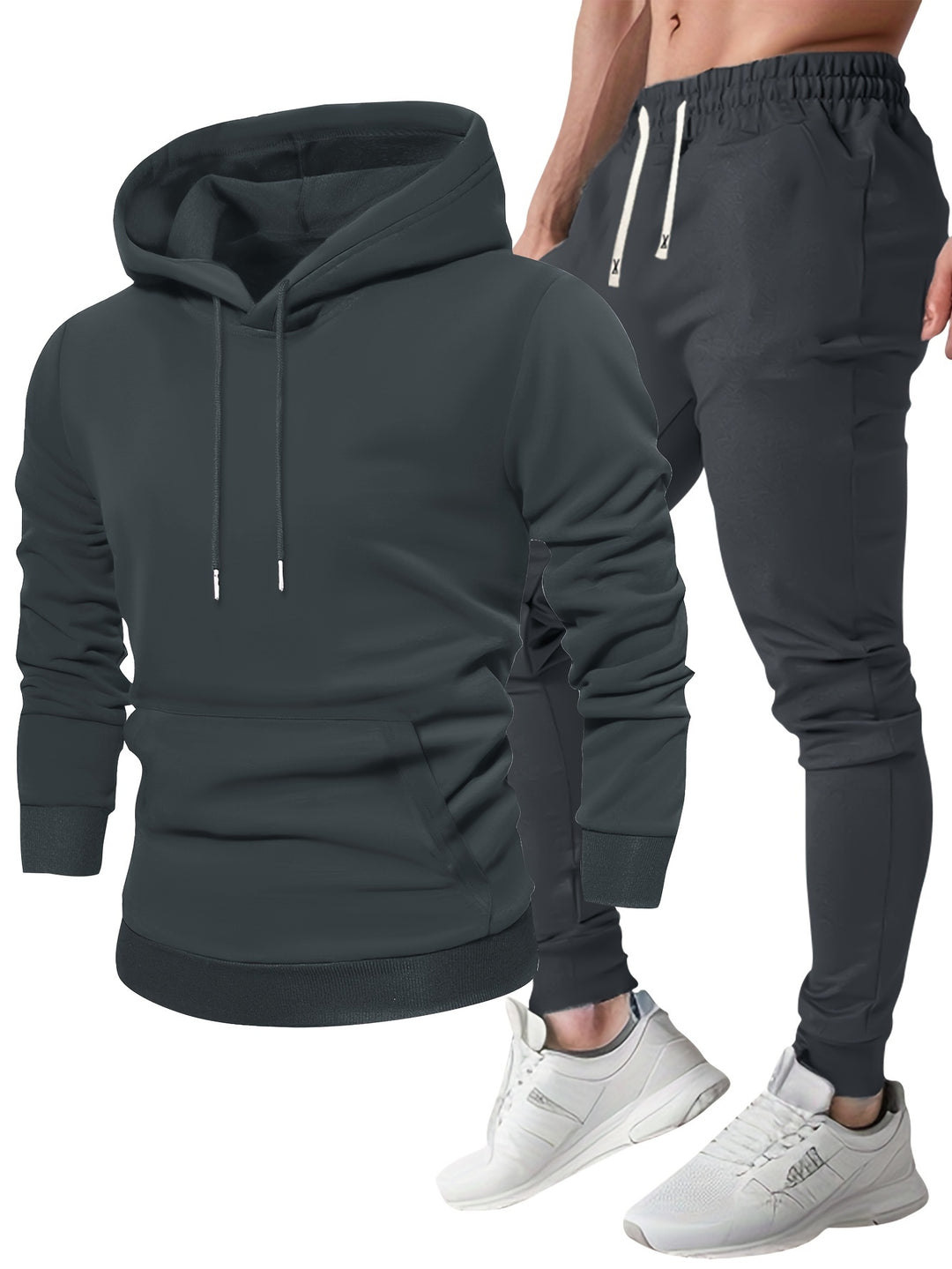 Träningsset för män – Hoodie och träningsbyxor | Bekvämt och ventilerande