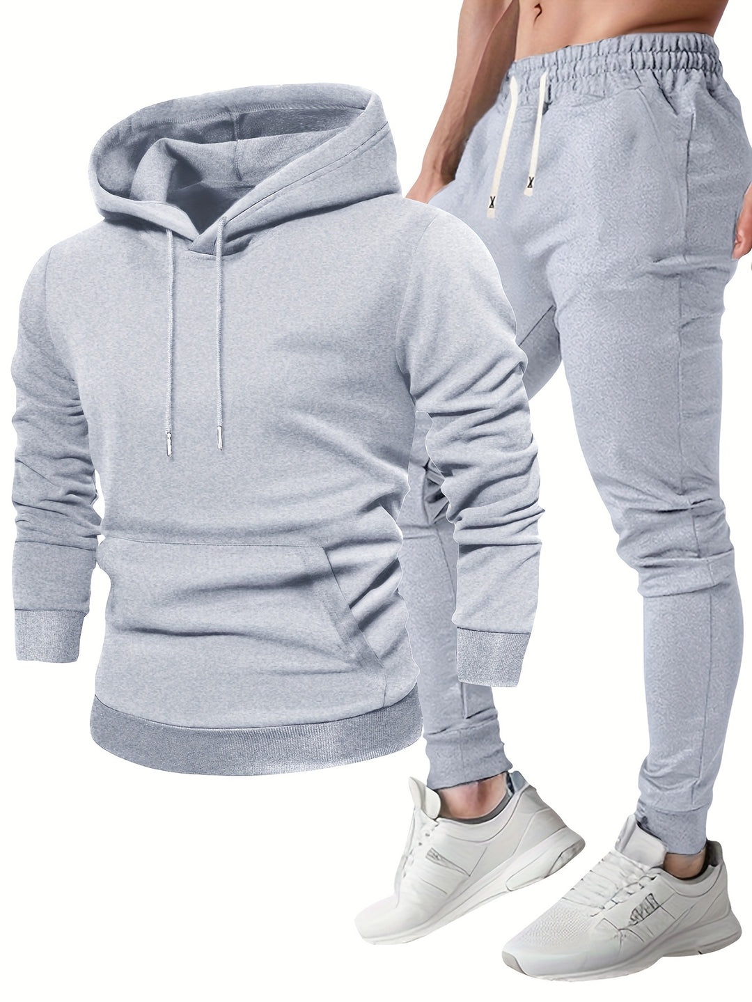 Träningsset för män – Hoodie och träningsbyxor | Bekvämt och ventilerande