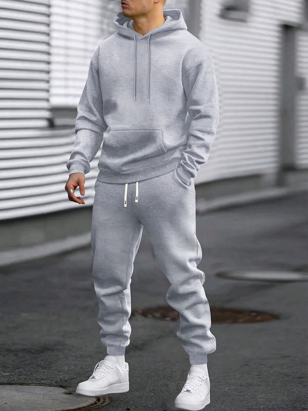 Träningsset för män – Hoodie och träningsbyxor | Bekvämt och ventilerande