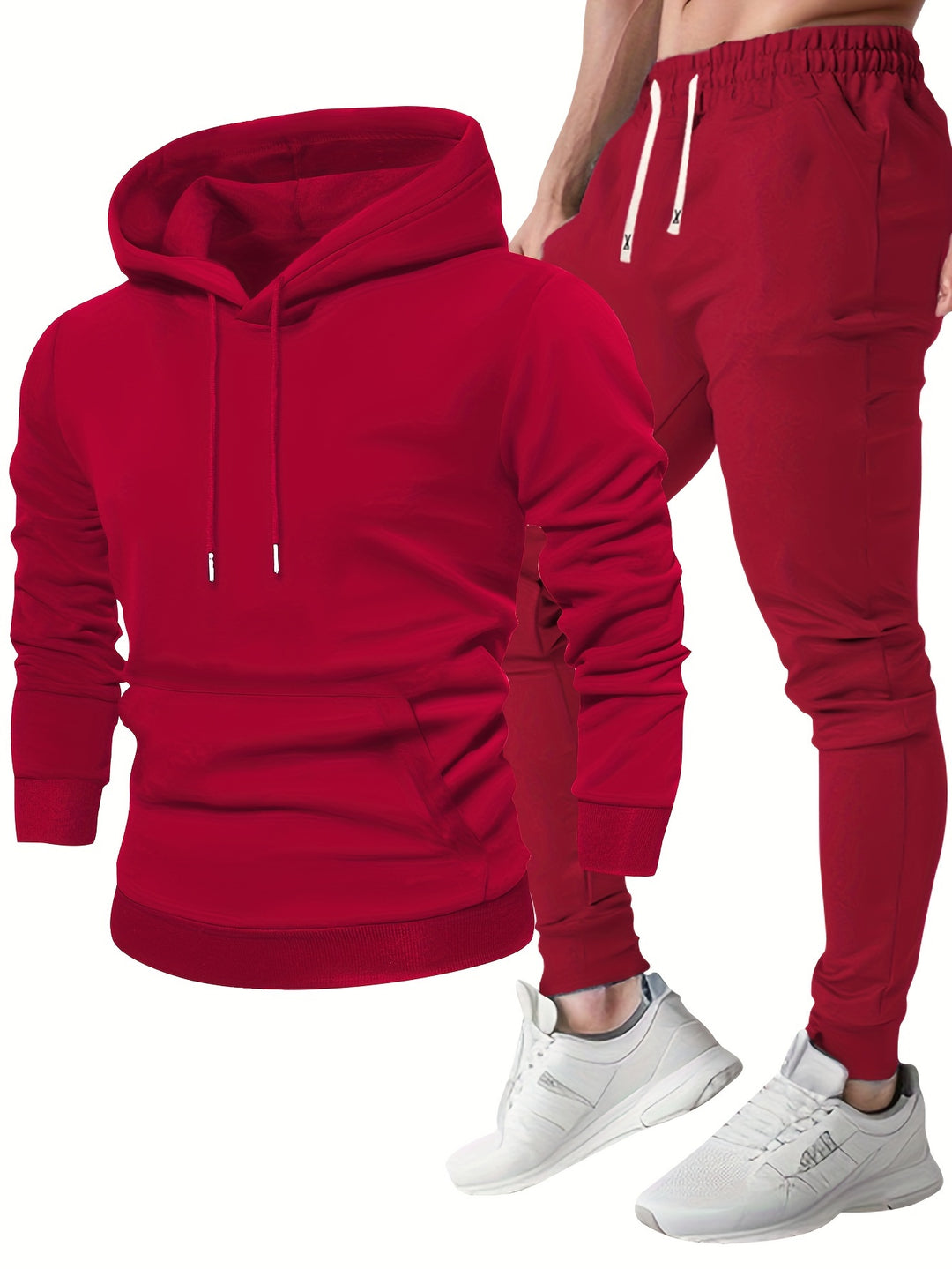 Träningsset för män – Hoodie och träningsbyxor | Bekvämt och ventilerande