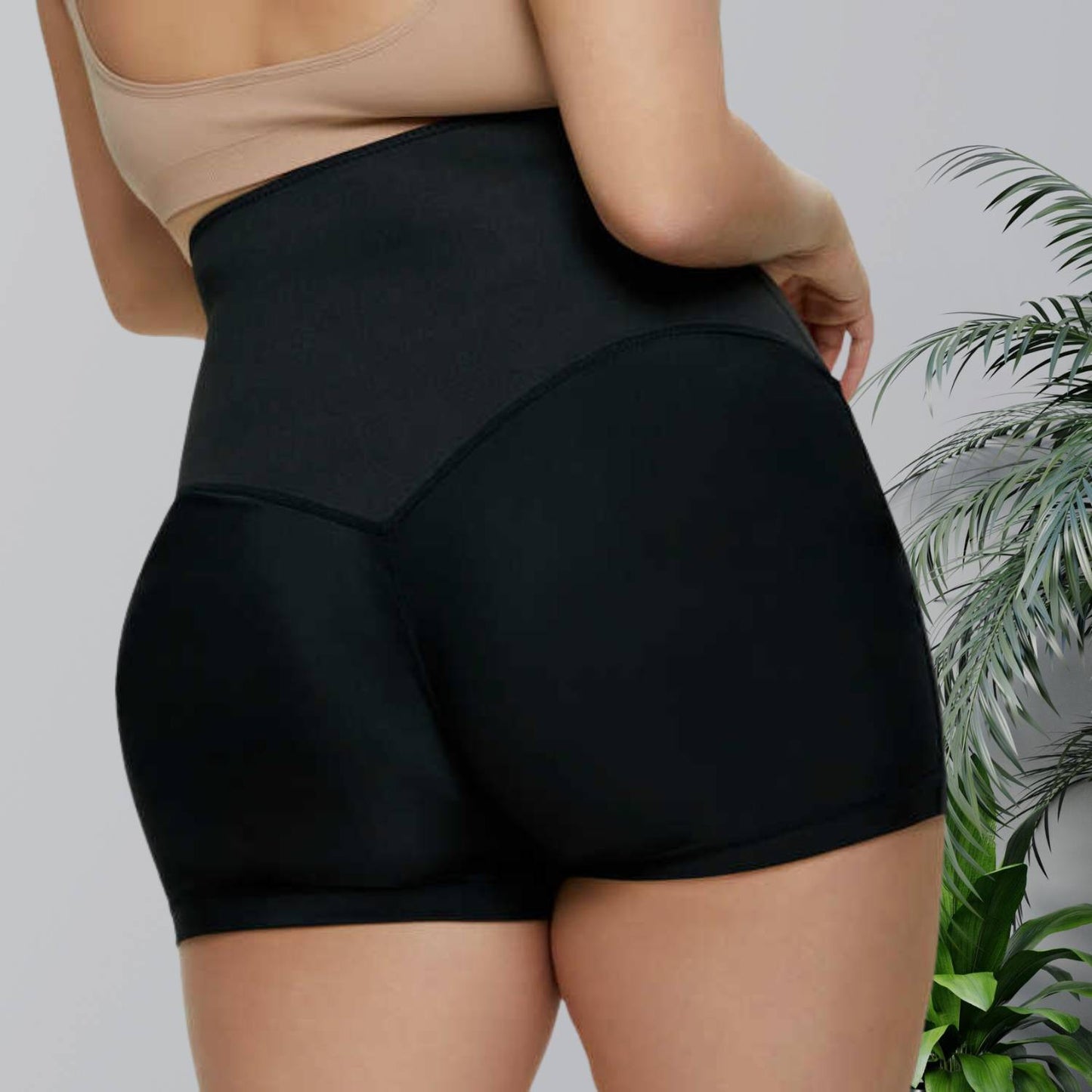Högmidjade bastubyxor med midjetränare - Sweat Sculpt