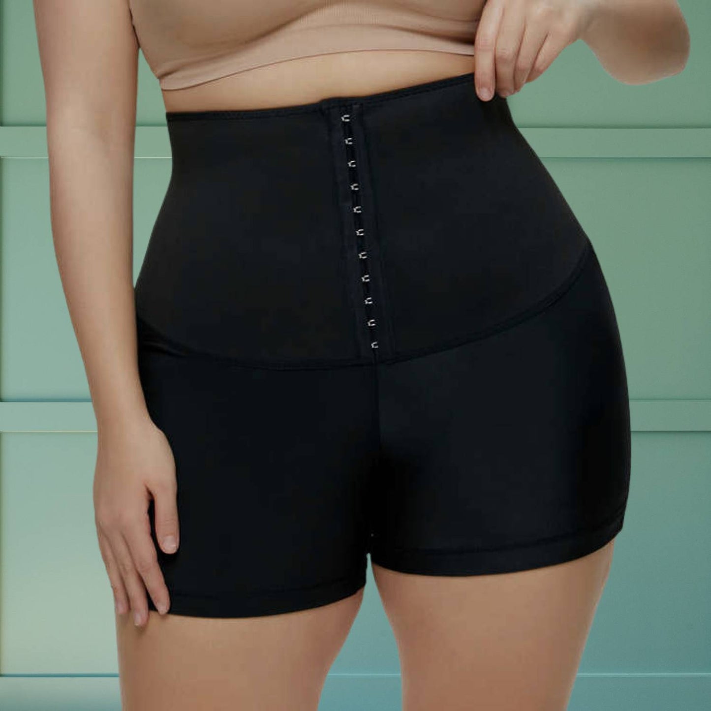Högmidjade bastubyxor med midjetränare - Sweat Sculpt