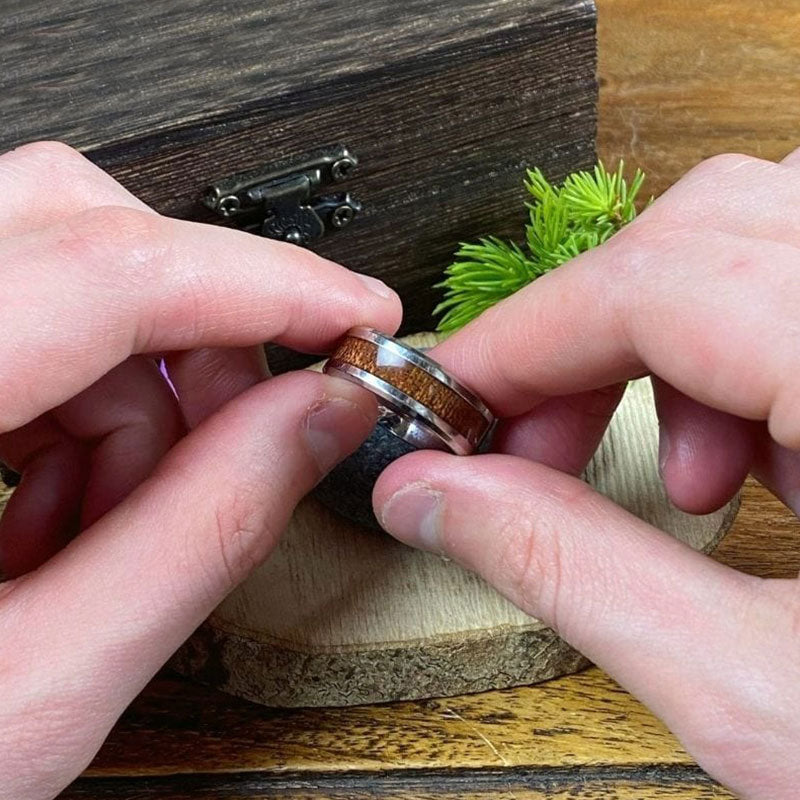 Elegant Livets Træ Ring i Rustfrit Stål til Kvinder - Vira