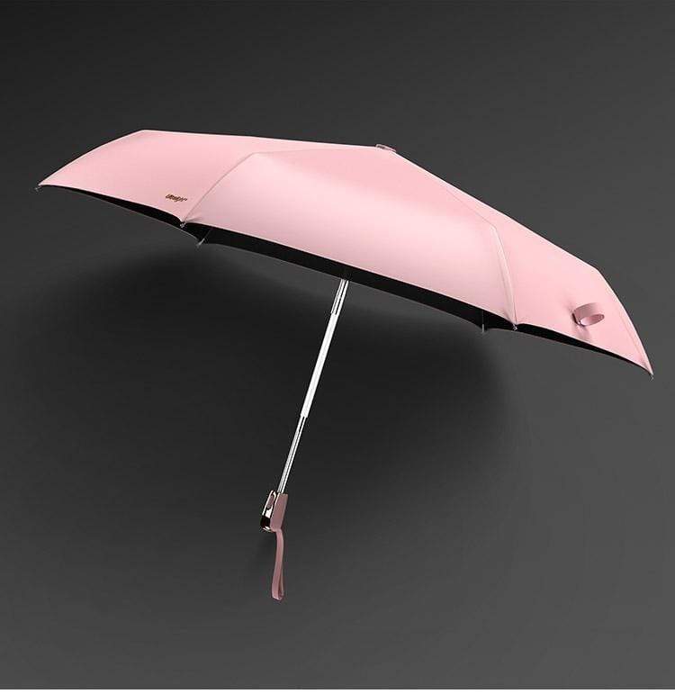 Foldbar Vind- og UV-beskyttende Paraply i Pink