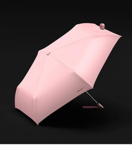 Hopfällbart Vind- och UV-skyddande Paraply i Rosa