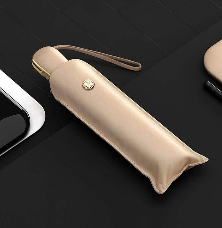 Foldbar Vind- og UV-beskyttende Paraply i Pink