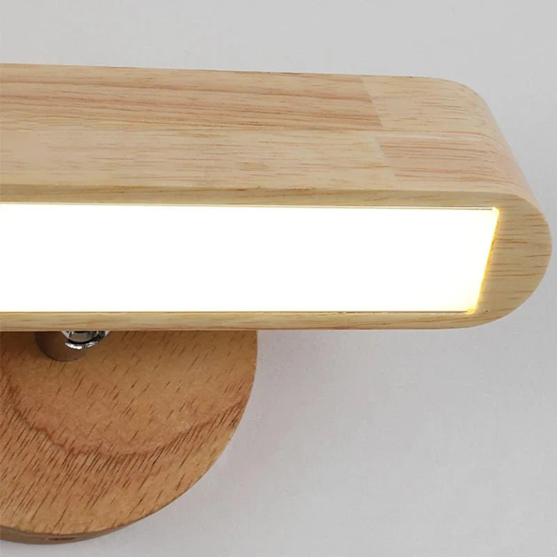 Flexibel Trävägglampa med Justerbar Ljusfärg för Hemmet