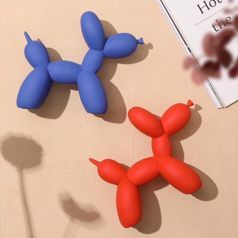 Moderne Ballonhund Dekoration i Resin til Hylder og Borde