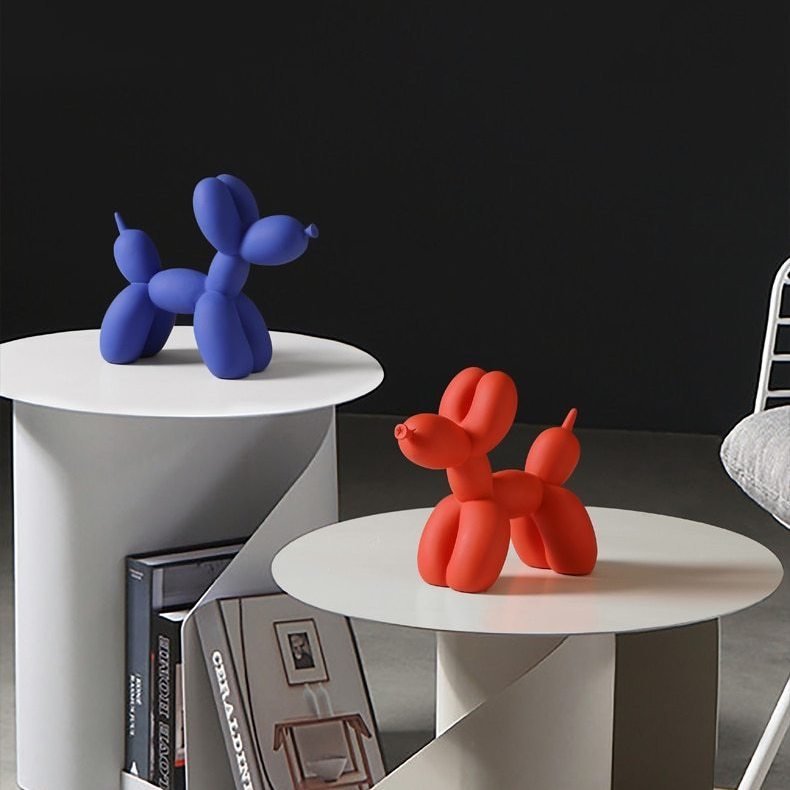 Moderne Ballonhund Dekoration i Resin til Hylder og Borde