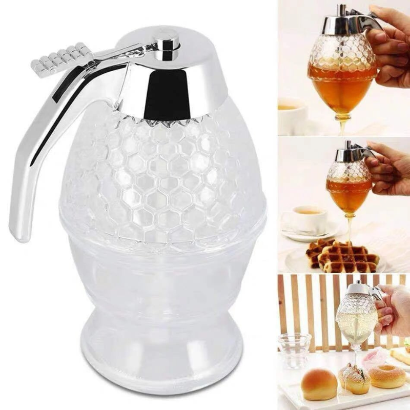 Elegant honungsdispenser med droppfri teknologi – AmberDrop