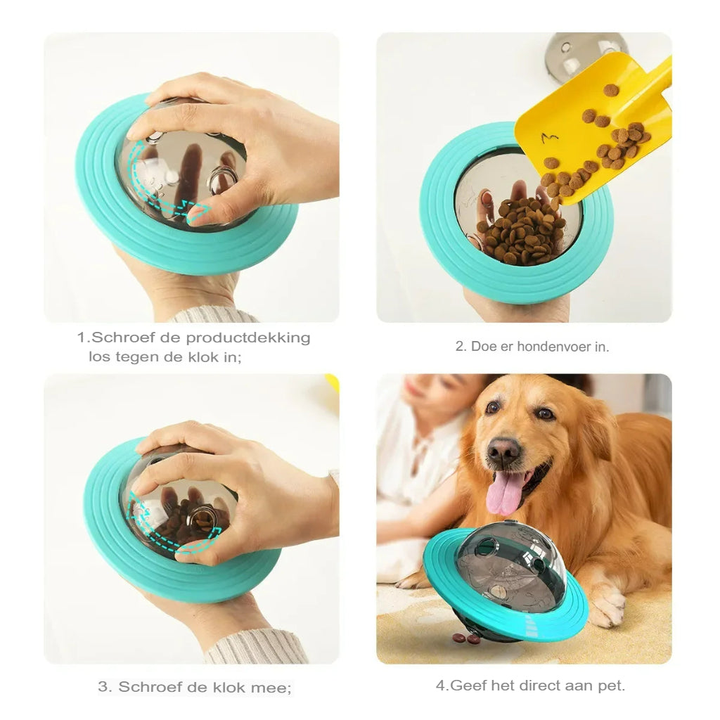 Interaktivt Hundespil med Snackdispenser - SnackSpin