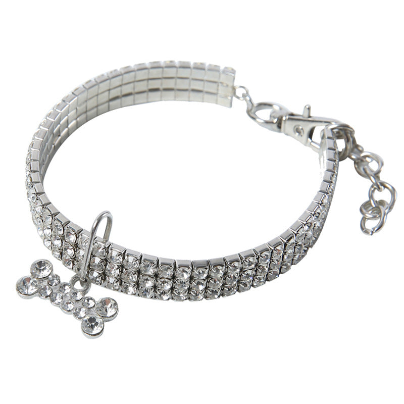 Halsband för Djur med Glittrande Detaljer