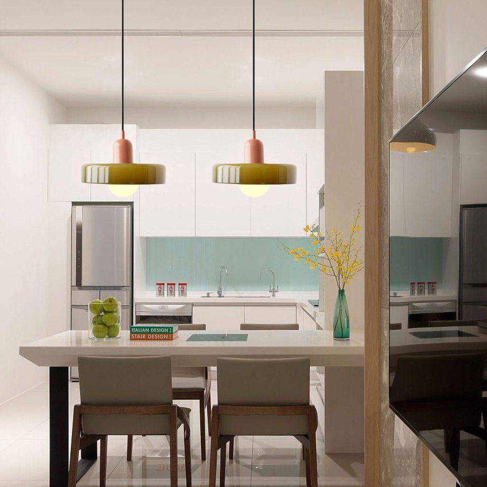 Färgrik Glaspendel med Modern Design för Hemmet