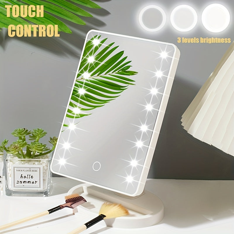 LED Sminkspegel med Justerbar Touchbelysning