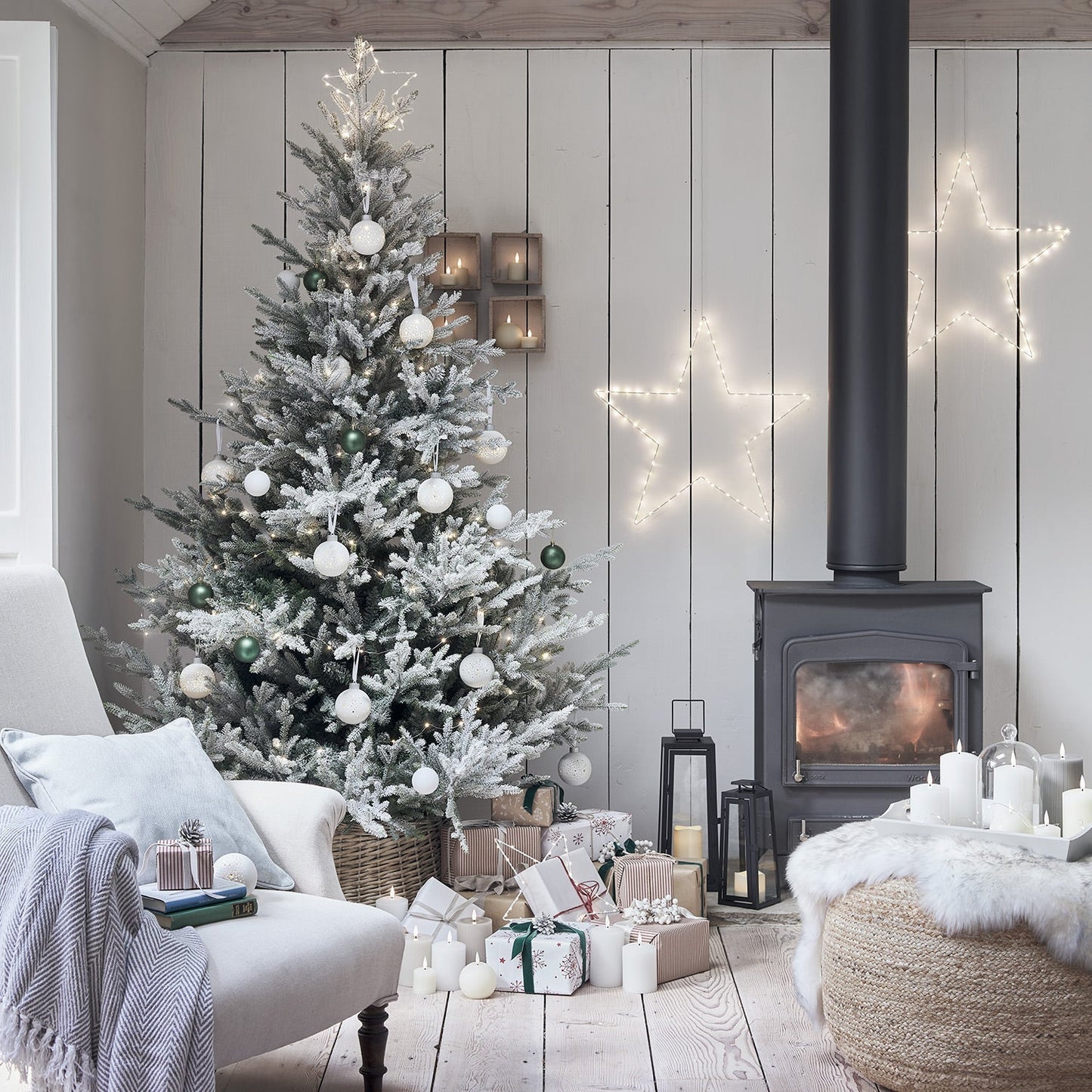 Stemningsfuld LED Stjerne Vindueslys til Jul