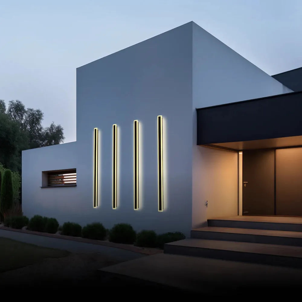 Elegant LED-vägglampa med slimmad design och IP65-vattenskydd