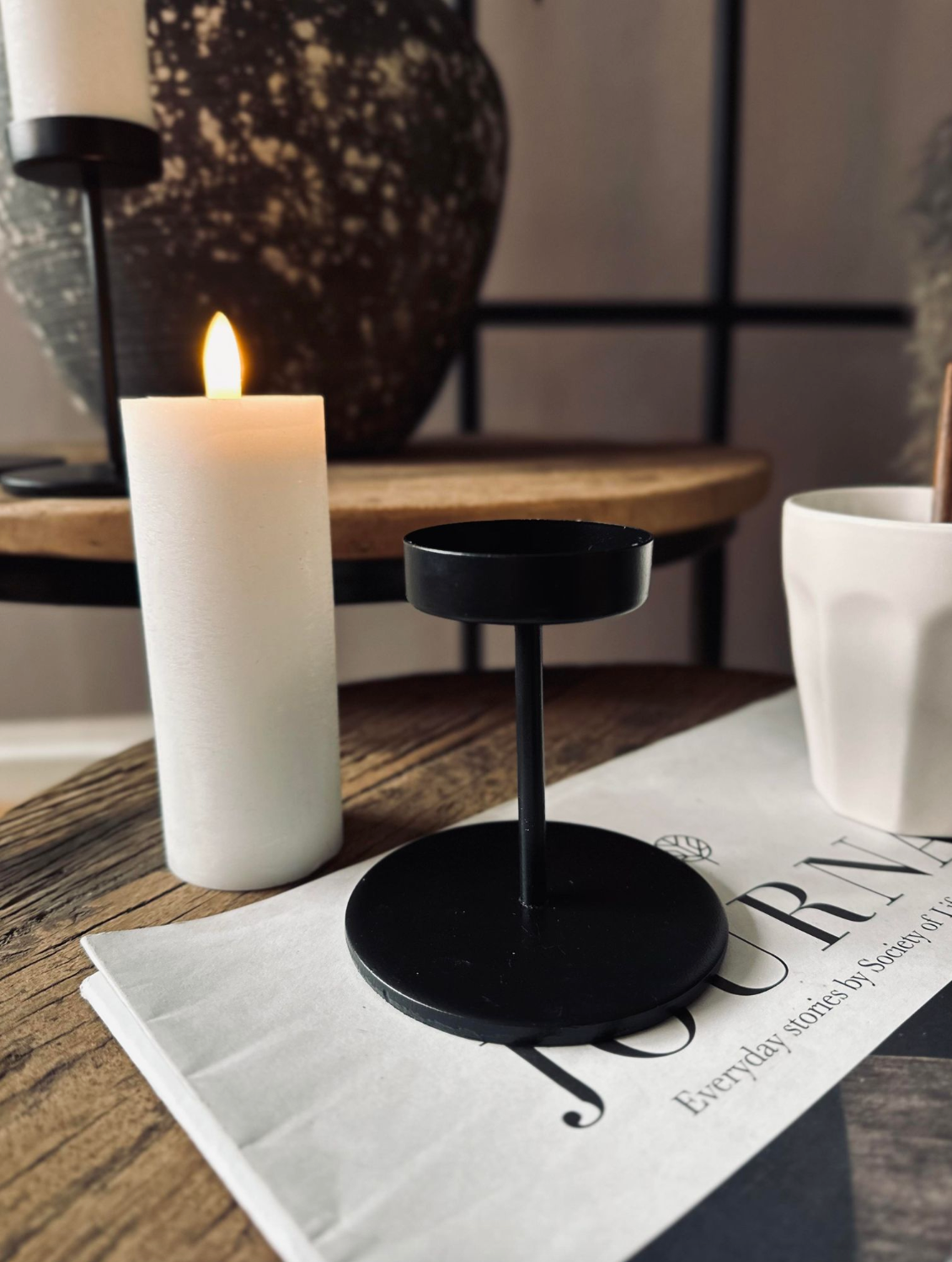 Minimalistiske Lysestager i Metal til Stilfuld Indretning