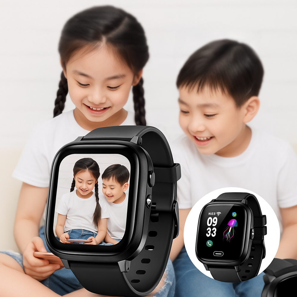 Smartwatch med GPS för barn | Vattenavvisande 4G-telefon med video och SOS