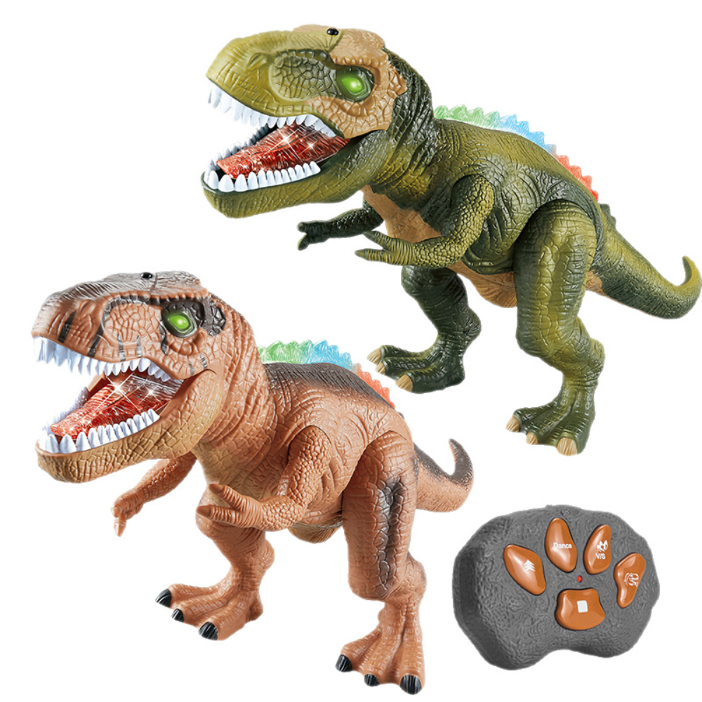 Fjernstyret dinosaur legetøj med lys og lyde til børn