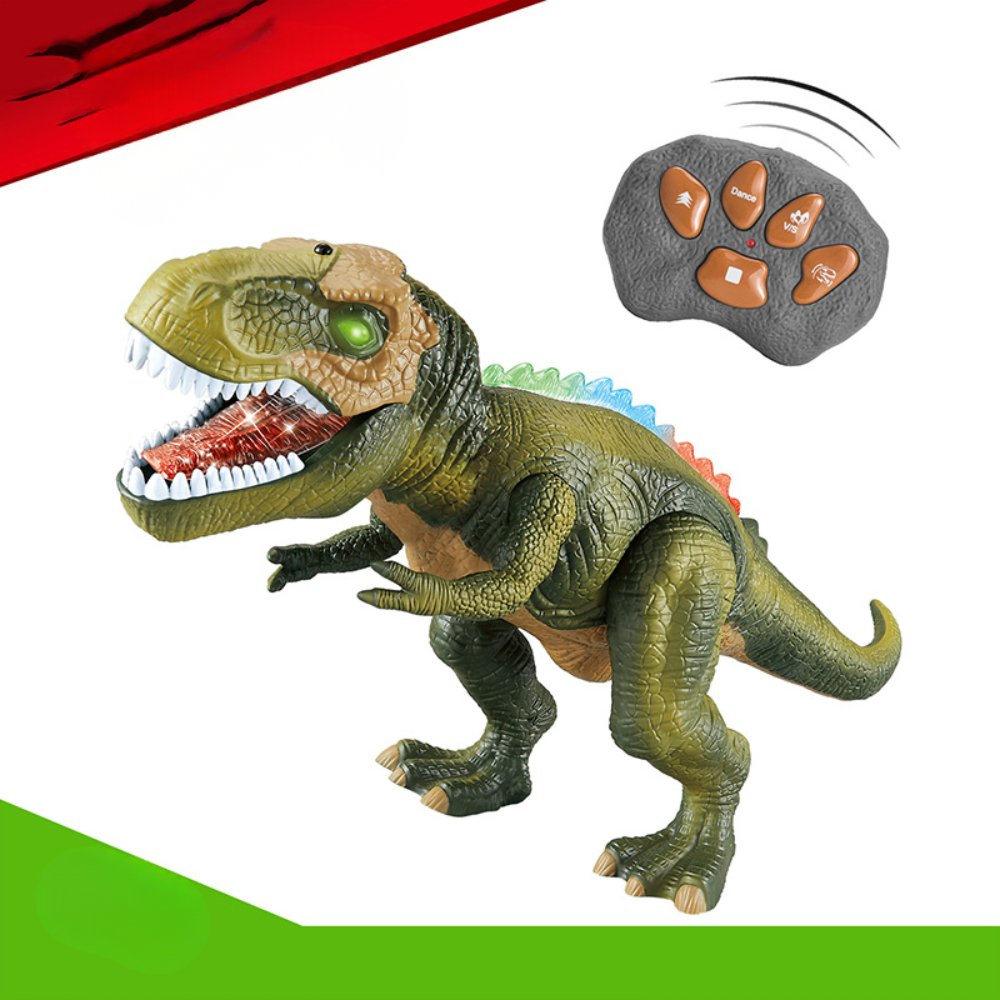 Fjernstyret dinosaur legetøj med lys og lyde til børn