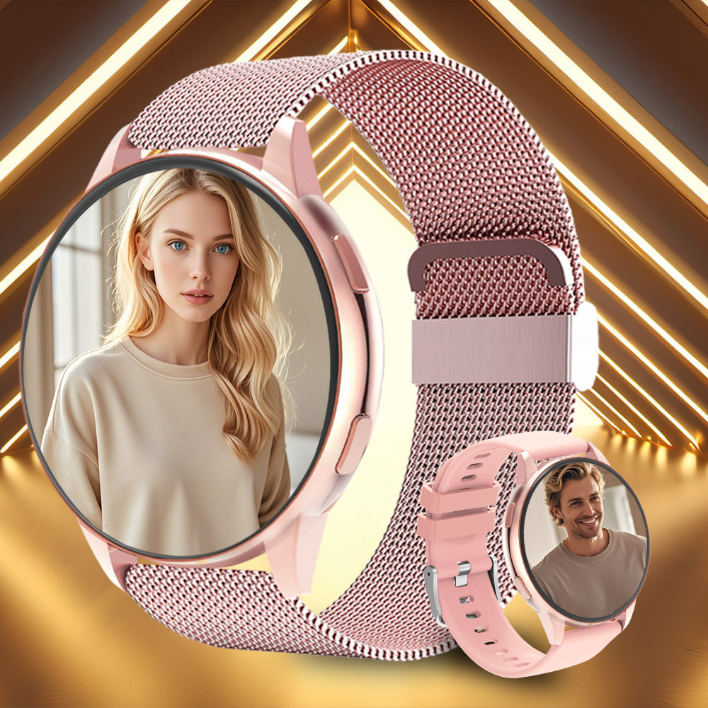 Dame Smartwatch med AMOLED & 100+ Sportsfunktioner, IP68