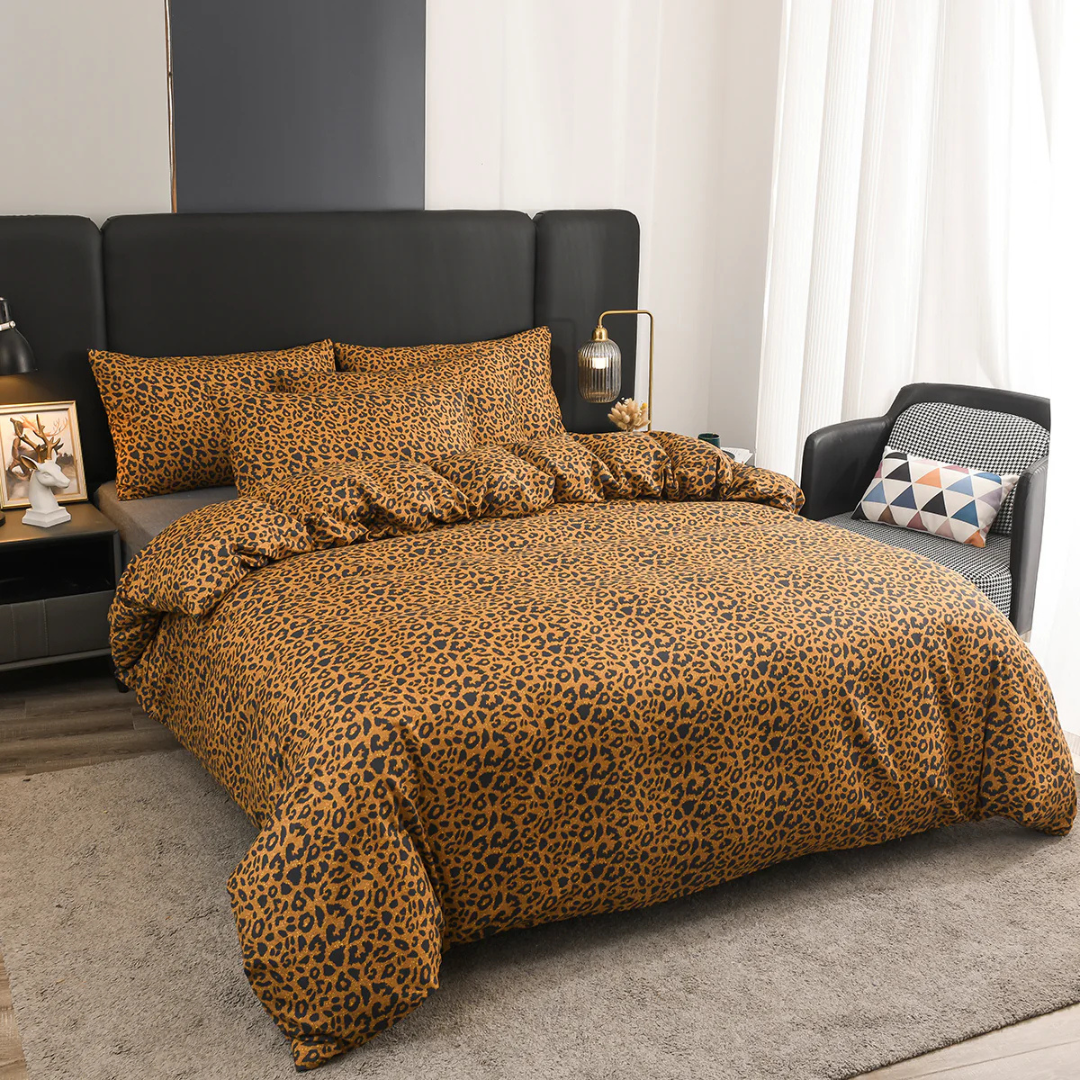 Färgglatt påslakan med modern abstrakt design