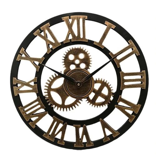 Vægur i industriel stil | Antik mekanisk design