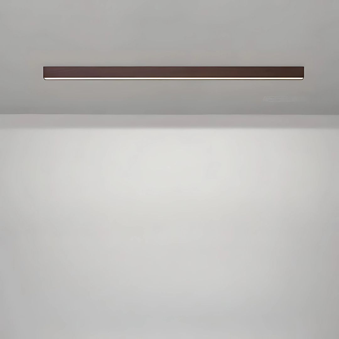 Moderne Loftlampe med Trælook og Energibesparende LED