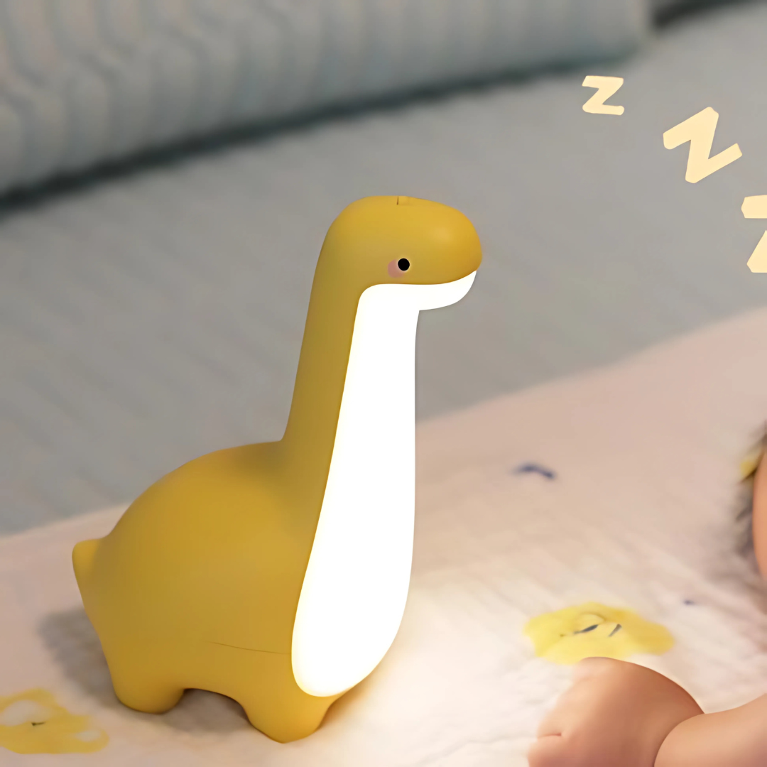 Sovetryghed: LED Natlampe Dinosaur til Børneværelse