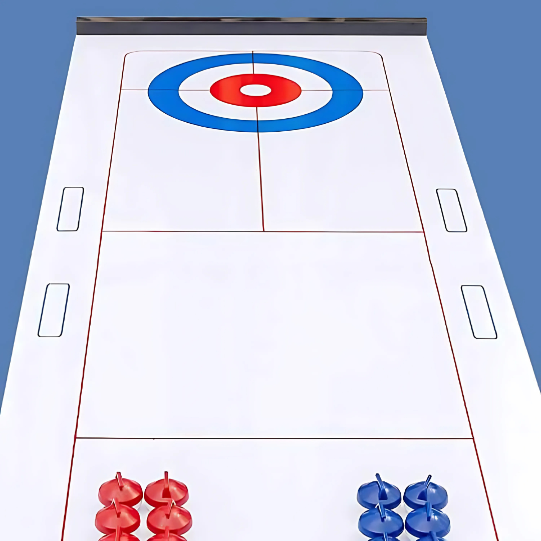 Sjovt Indendørs Curling Spil til Børn - Perfekt til Familien