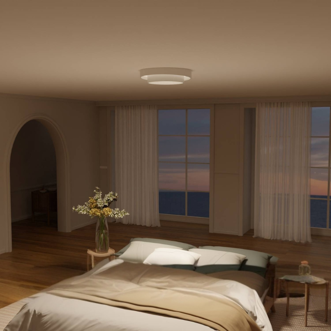 Moderne Loftlampe i Metal med Stilrent Design