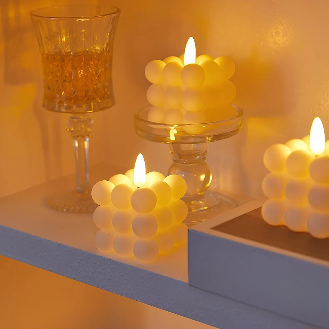 Flimrende LED Lys Uden Flammer – Sikker & Energibesparende