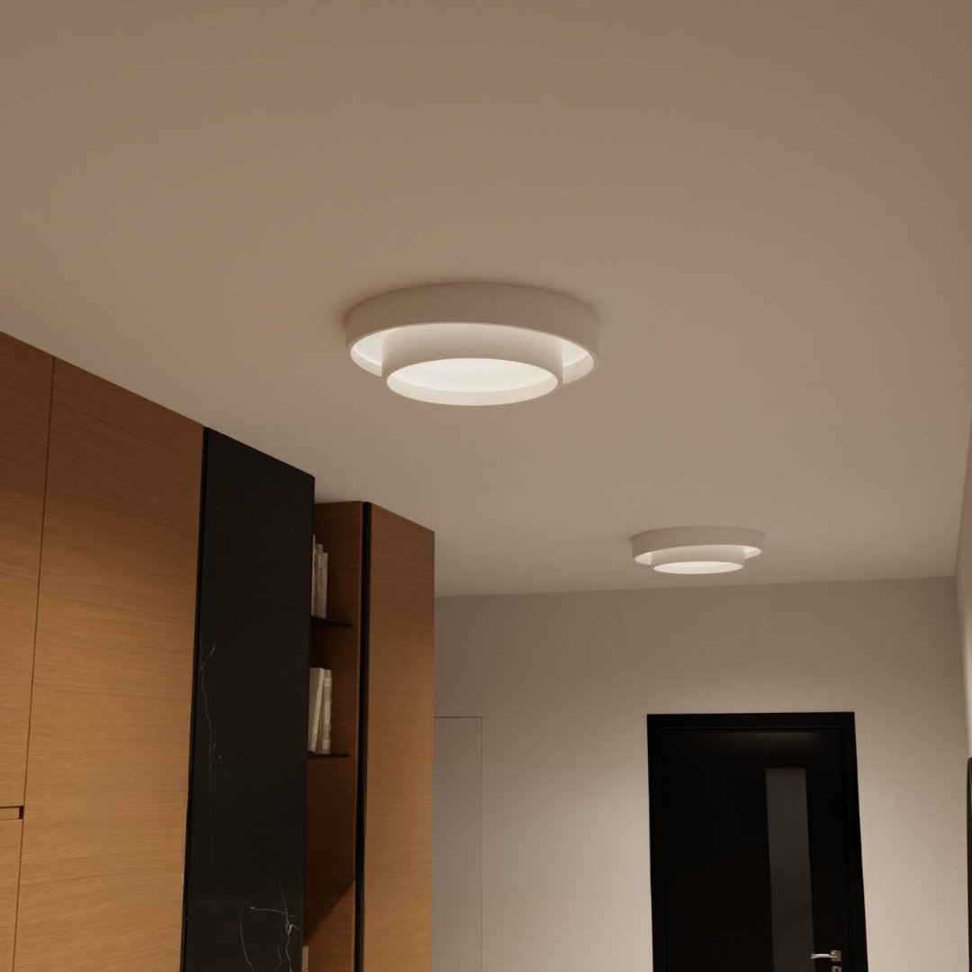 Moderne Loftlampe i Metal med Stilrent Design