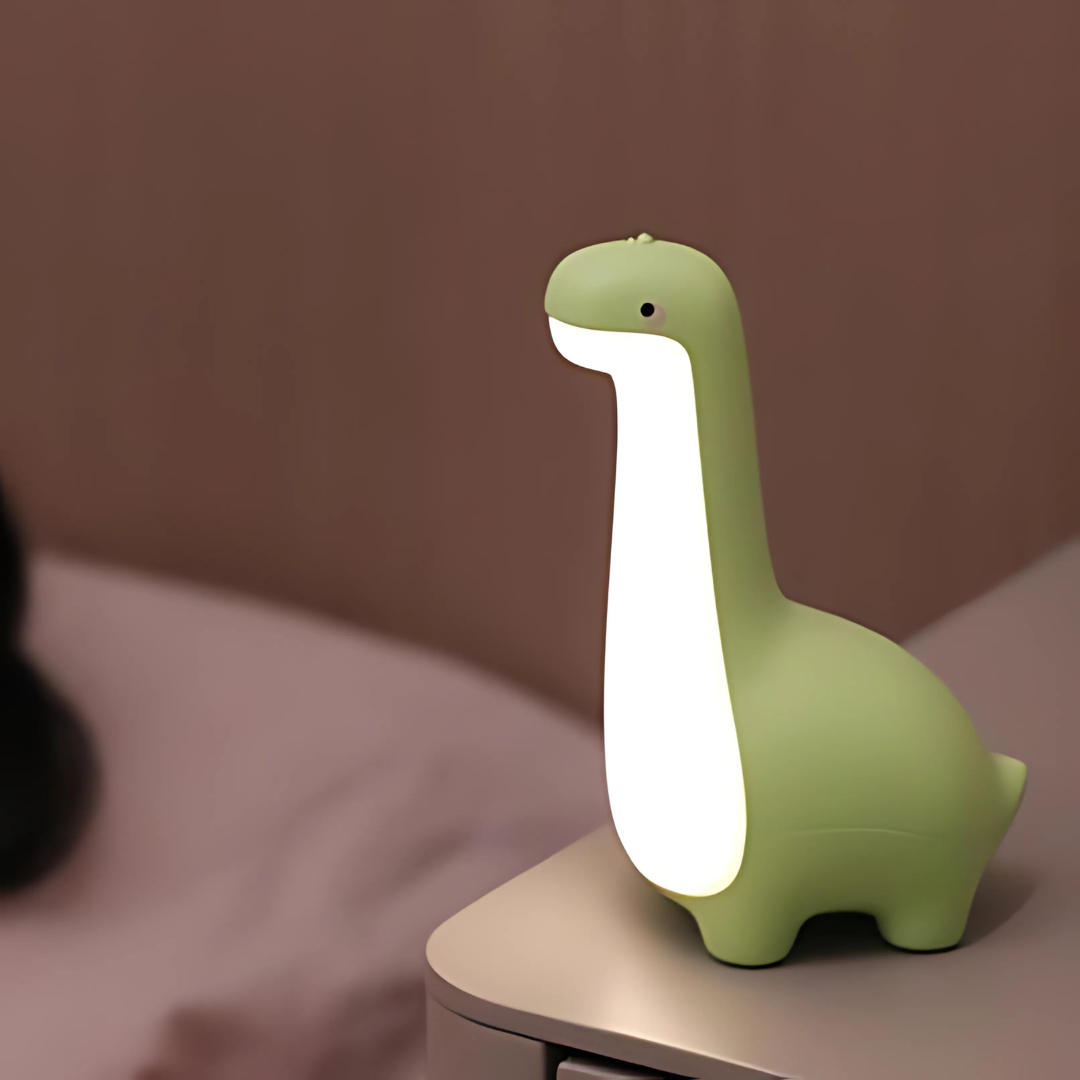 Sovetryghed: LED Natlampe Dinosaur til Børneværelse