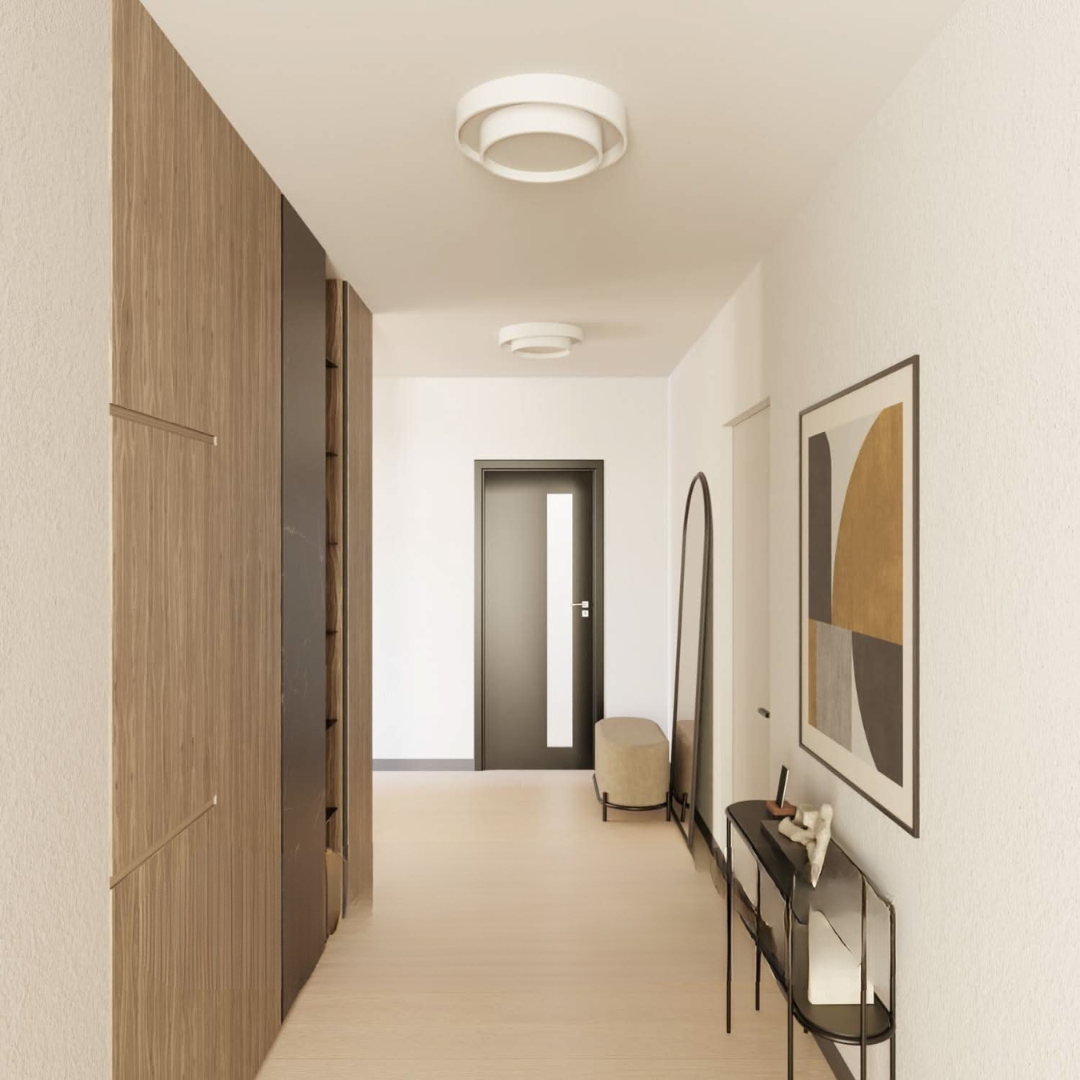 Moderne Loftlampe i Metal med Stilrent Design