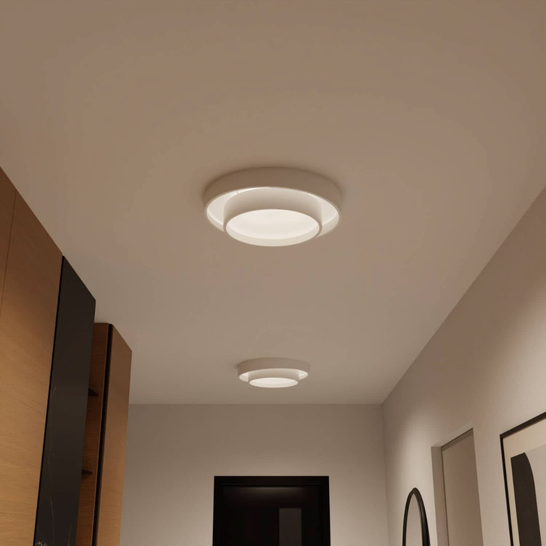 Moderne Loftlampe i Metal med Stilrent Design