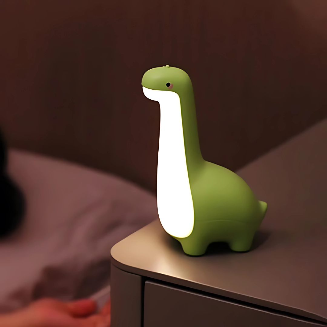 Sovetryghed: LED Natlampe Dinosaur til Børneværelse