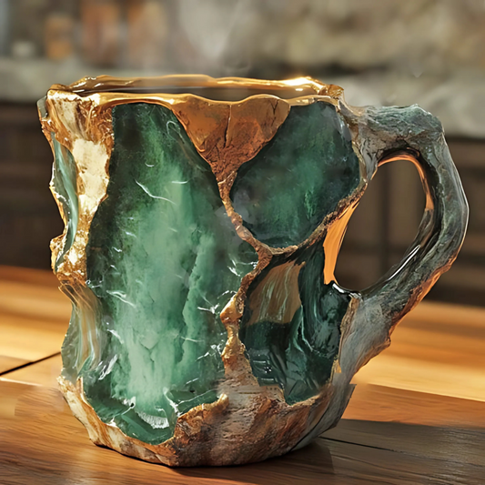 Krystaleffekt Kaffekrus i Keramik med Unikt Design