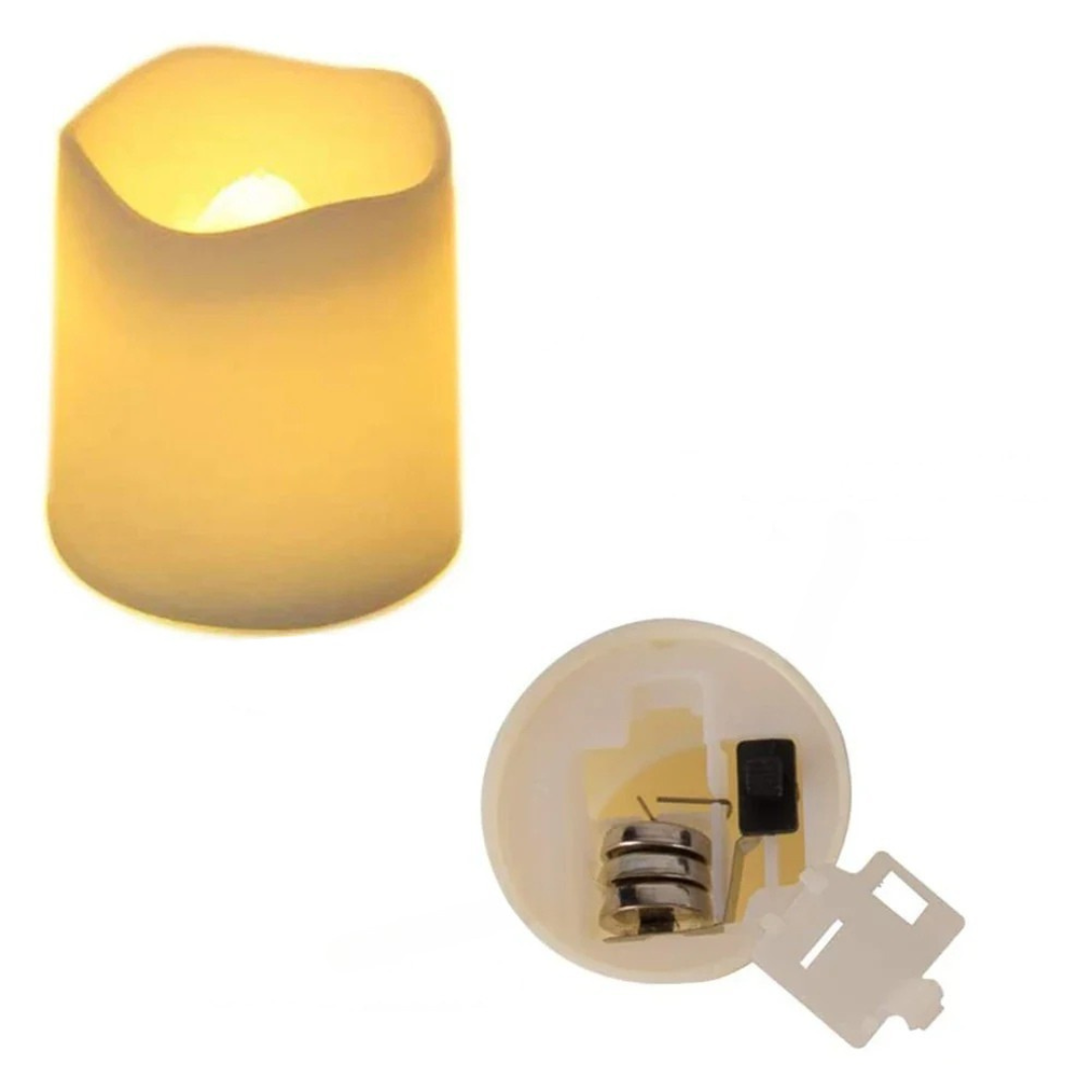 Säkra LED-Värmeljus Set - Flamfri Mysbelysning