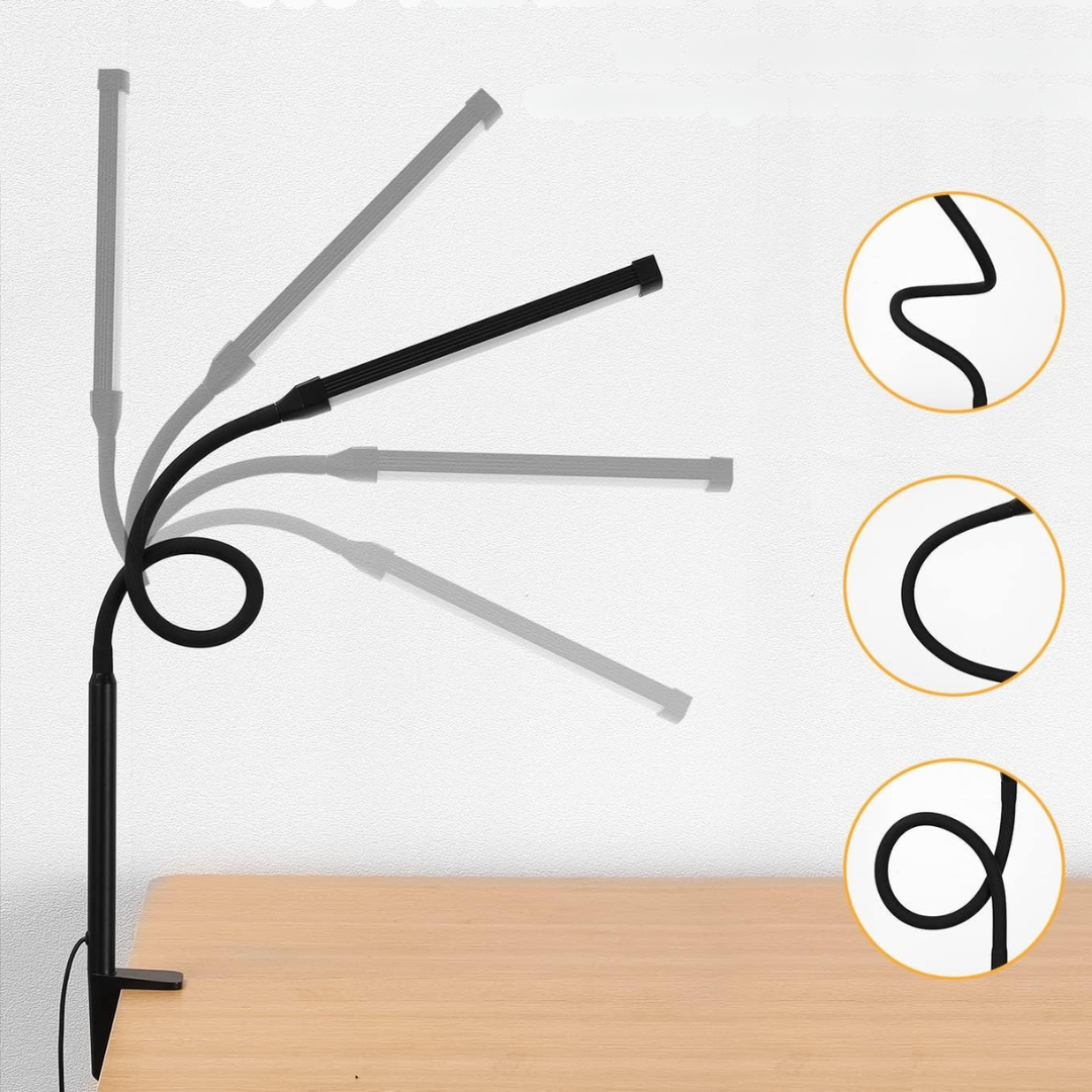 Justerbar LED-skrivbordslampa med energibesparande design