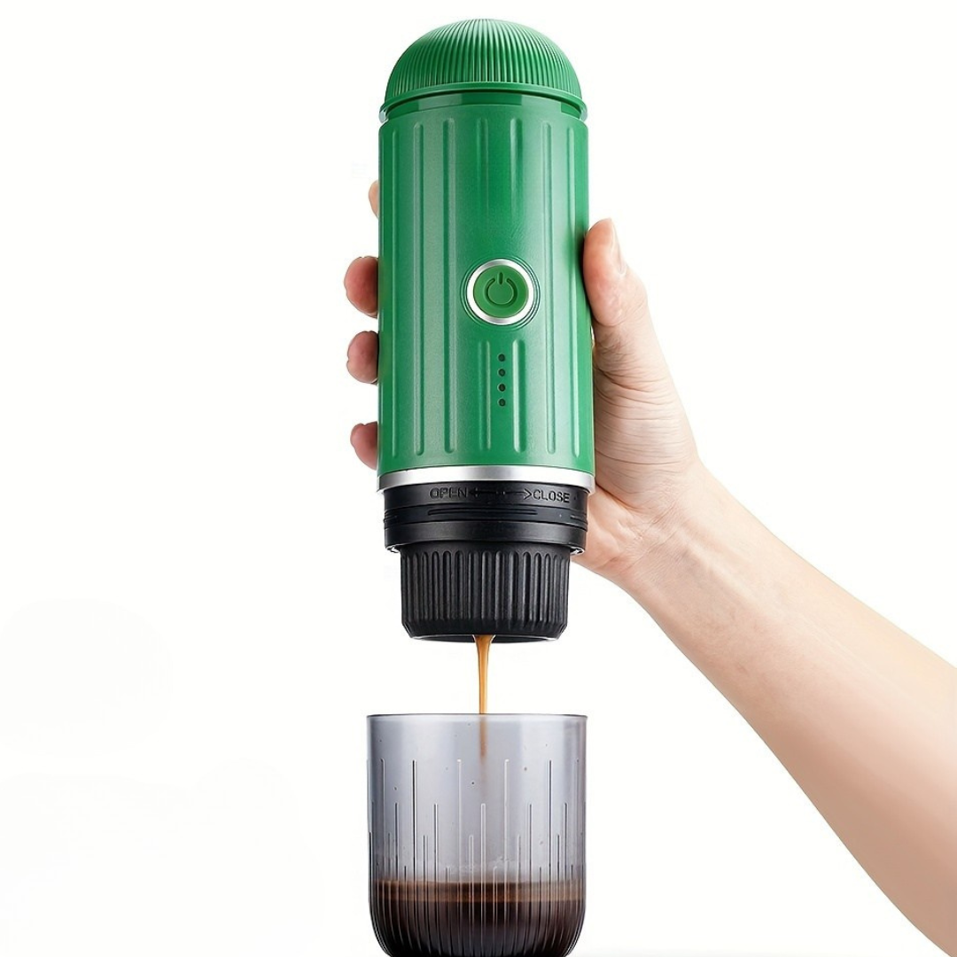 Bärbar espressomaskin med USB-laddning och snabb uppvärmning