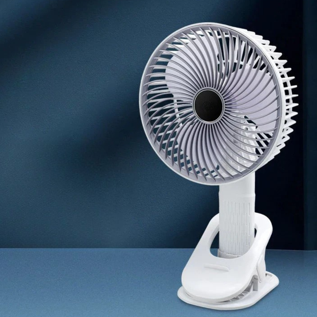 Bærbar 4-i-1 Ventilator med Klips for Fleksibel Køling