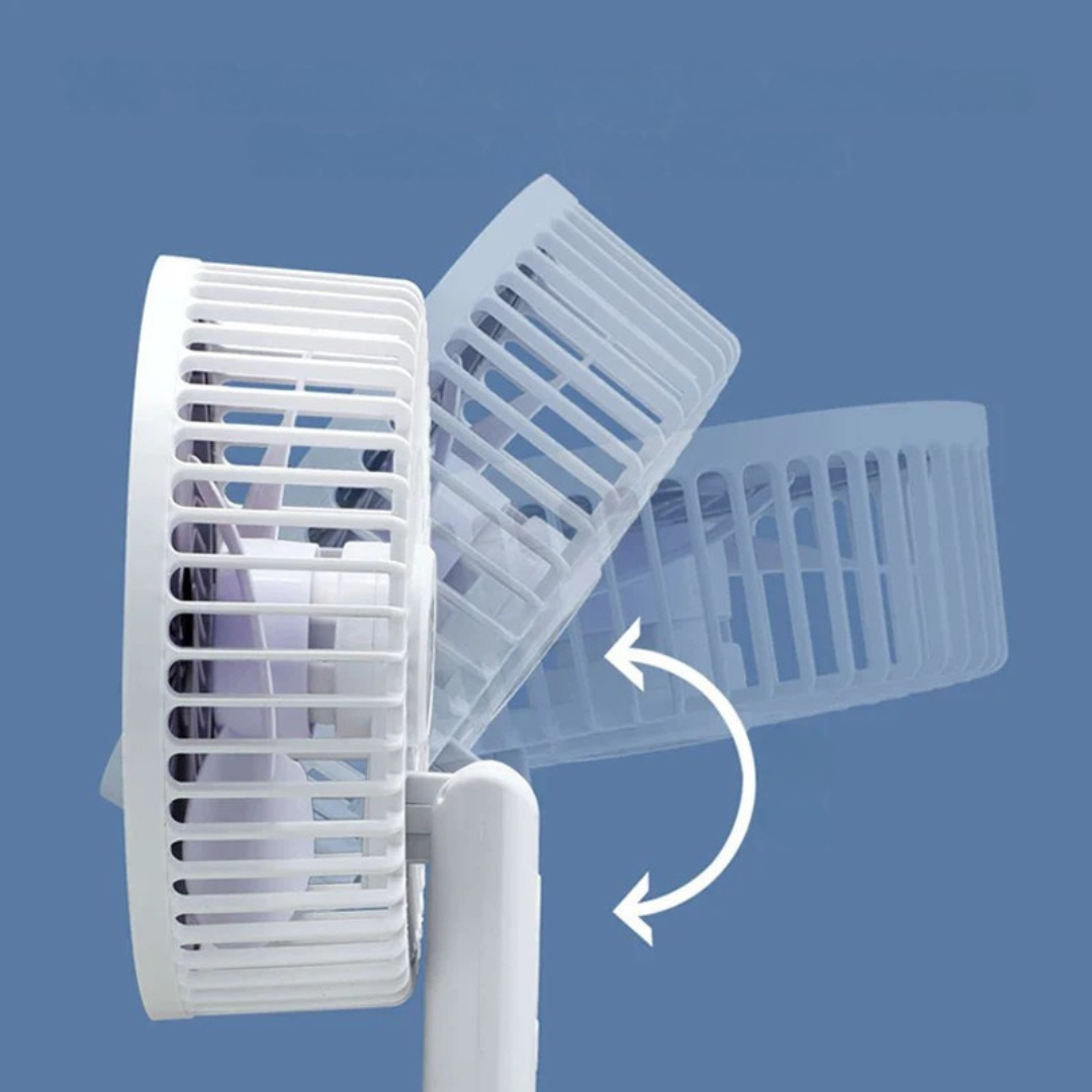 Bærbar 4-i-1 Ventilator med Klips for Fleksibel Køling