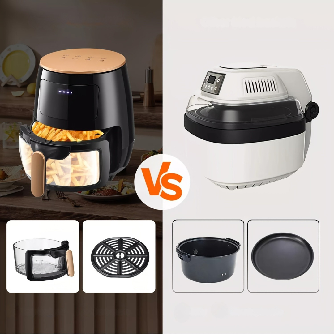 Stor Digital Airfryer i Rustfrit Stål - Sund Madlavning