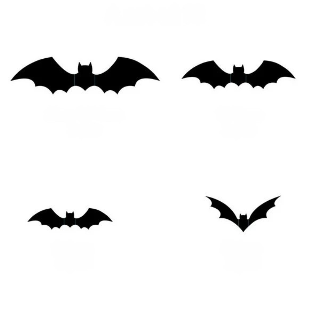 3D Flagermus Vægdekorationer: Skræmmende Halloween Pynt