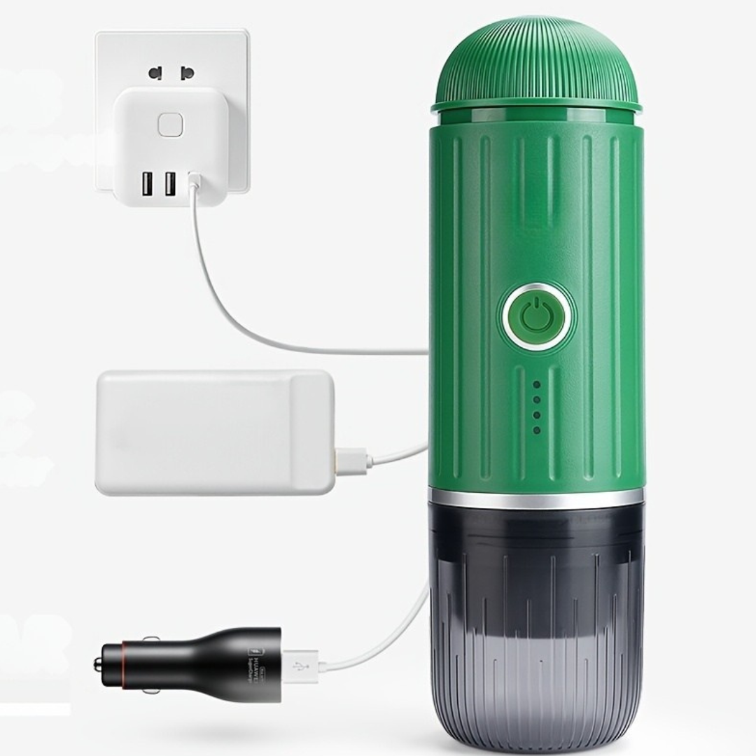 Bärbar espressomaskin med USB-laddning och snabb uppvärmning
