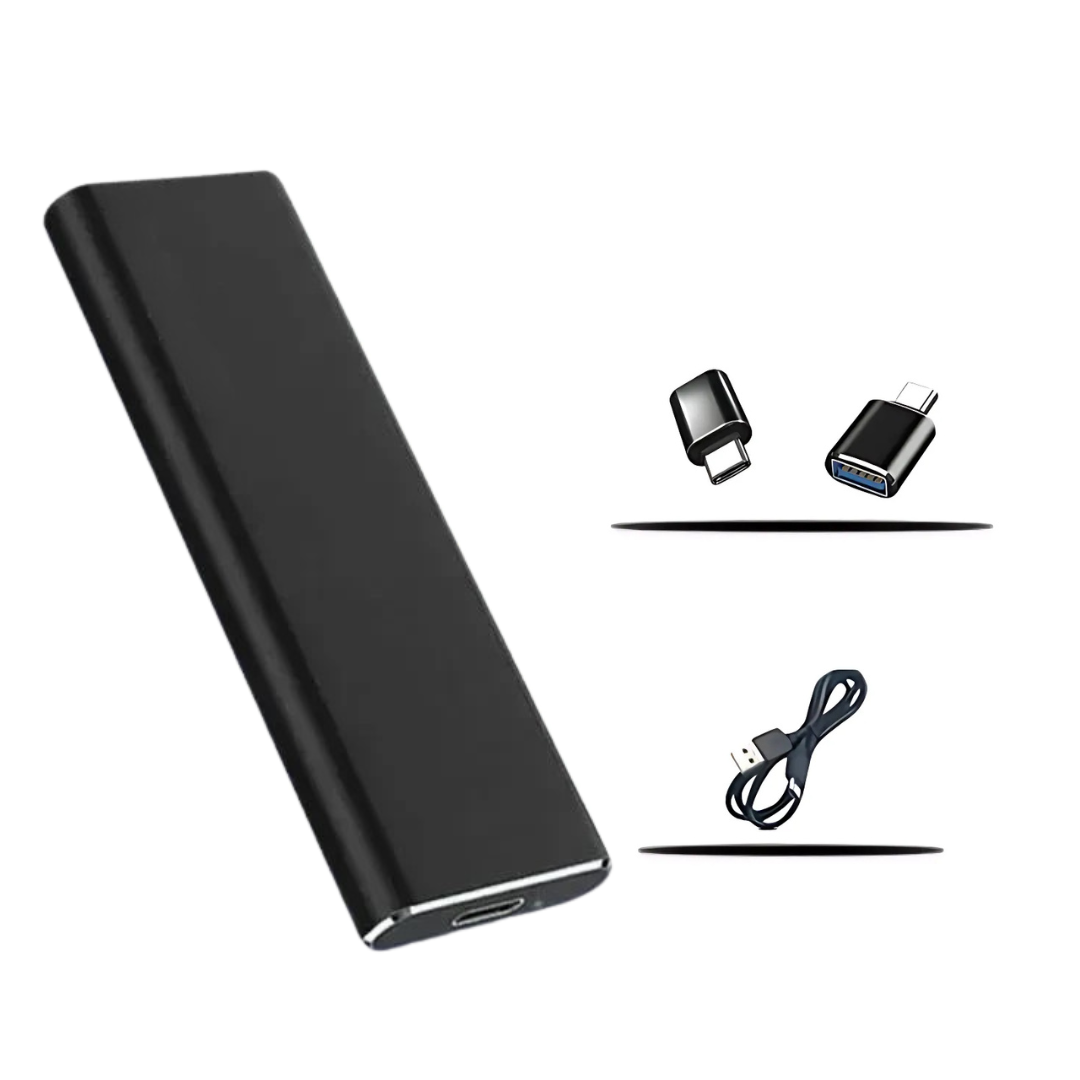 Bærbar Ekstern SSD - Lynhurtig USB 3.1 Type-C, 4TB
