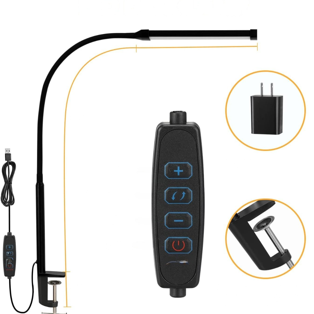 Justerbar LED-skrivbordslampa med energibesparande design
